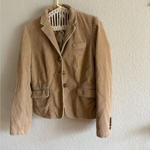 J crew Vintage women’s Tan Corduroy Blazer M